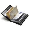 Engraved Leather & Steel Credit Cards Wallet