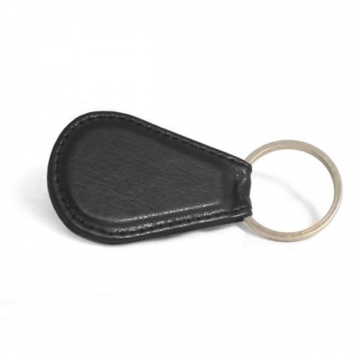 Personalised Leather Teardrop Key Fob