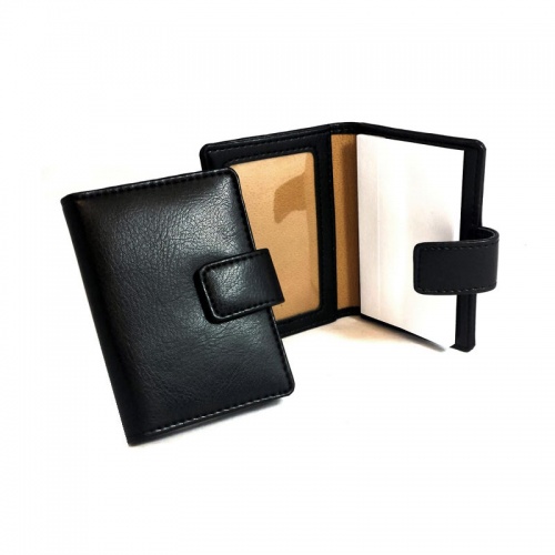 Personalised Leather Notepad with Card Holder