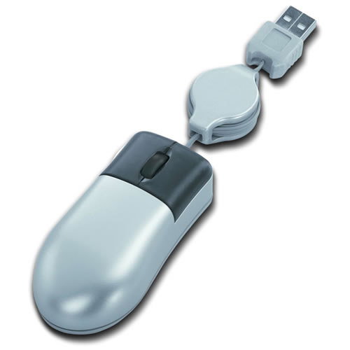Engraved USB Retractable Mini Mouse