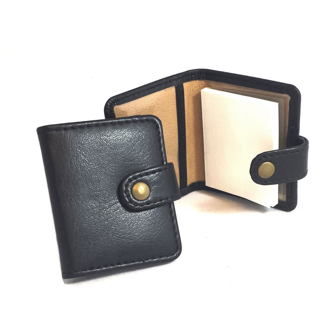 Personalised Leather Mini Sticky Notes Holder Business Gifts Express