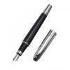 Gift Set with Black & Silver Ballpoint & Fountain Pens