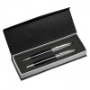 Gift Set with Black & Silver Ballpoint & Fountain Pens
