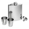 200ml Stainless Steel Hip Flask & Cups Gift Set