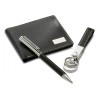 Personalised Gift Set with Leather Wallet, Pen & Keyring
