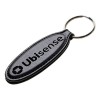 Engraved Leather Oval Key Fob