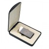 Engraved Chrome Plated Lighter with Cigar Cutter