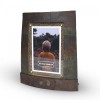 Whisky Barrel Photo Ring Frame Chime 4x6in