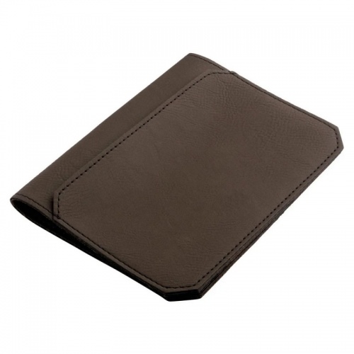 Brown PU Leather Passport Holder