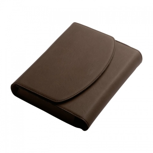 Brown PU Leather Vehicle Log Book Holder