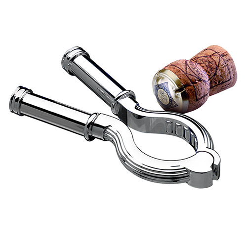 Engraved Silver Plated Champagne Opener