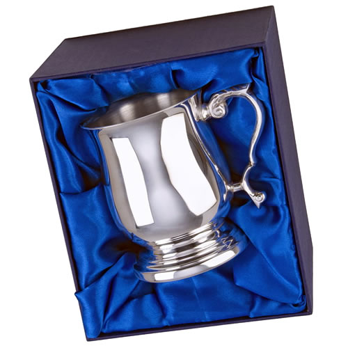 Engraved Pewter Georgian Tankard in Presentation Box