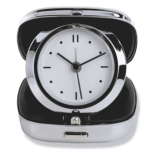 Engraved Folding Travel Alarm Clock