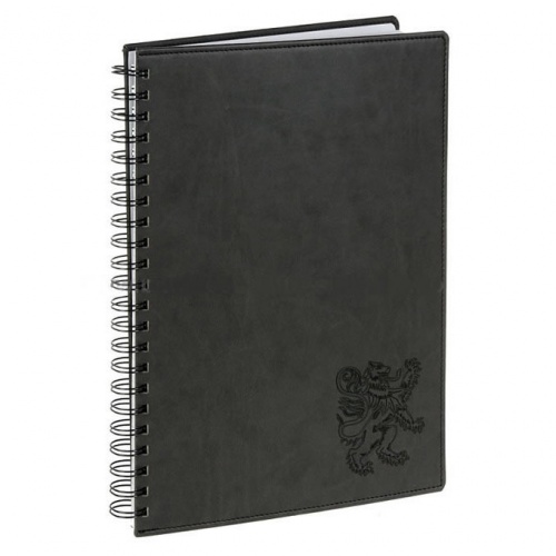 Personalised Leather Spiral Bound Notebook