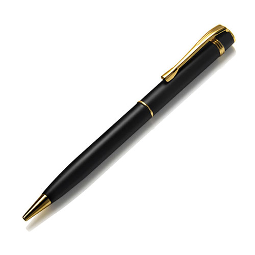 Engraved Matt Black & Gold Plated Ballpoint Pen (Box Only)