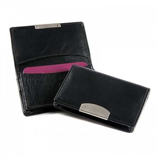 Engraved Nappa Leather Business Cards Wallet