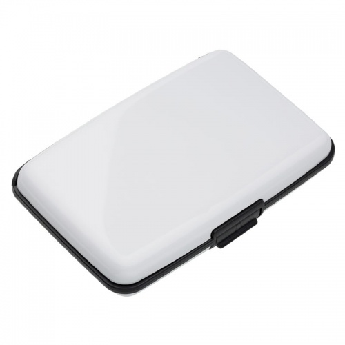 White Aluminum Card Wallet with RFID Protection