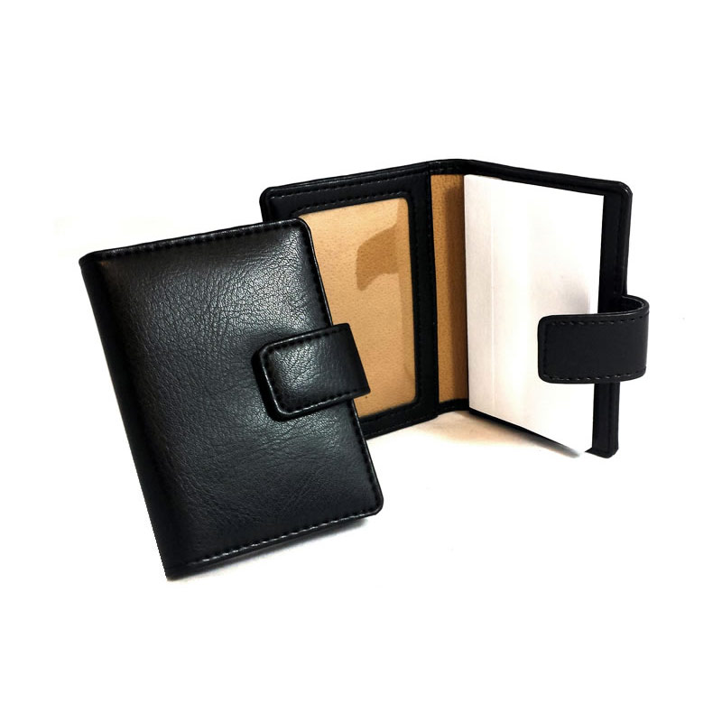 Personalised Leather Notepad with Card Holder