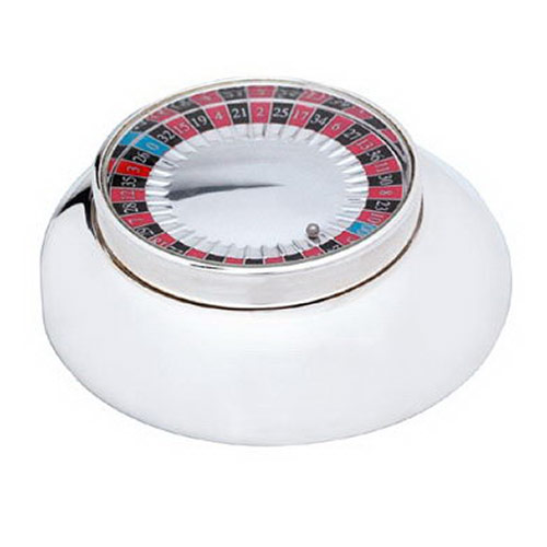 Engraved Silver Plated Mini Roulette Game
