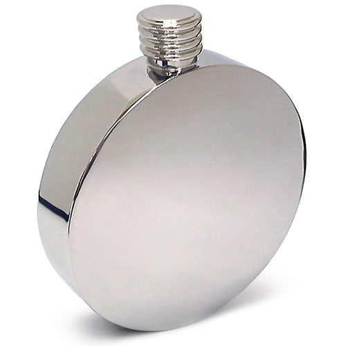 Engraved Stainless Steel Round Hip Flask