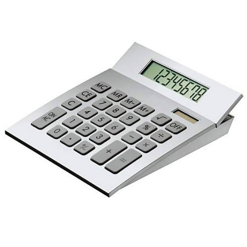 Engraved Desk Calculator with Curved Body